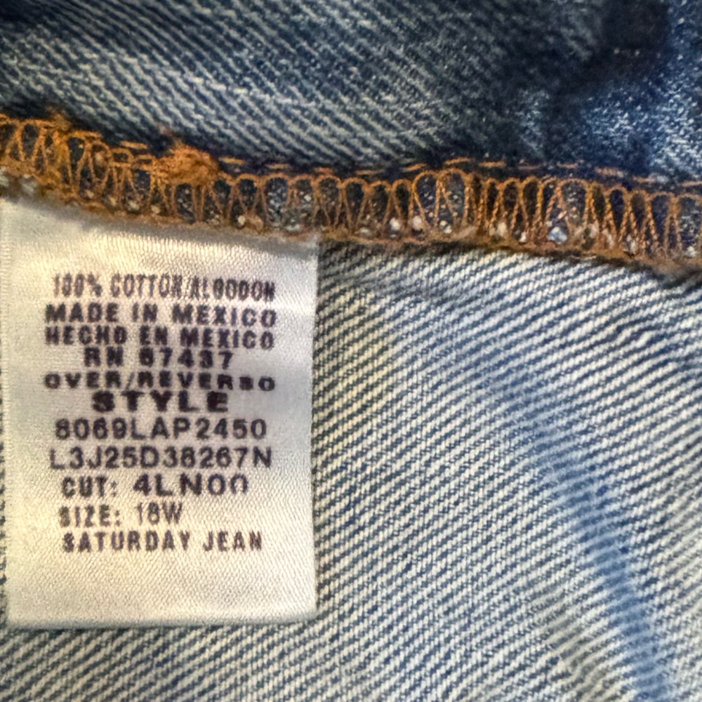 Ralph Lauren Polo Jeans Company Women’s Saturday Jeans 18W - Picture 5 of 7